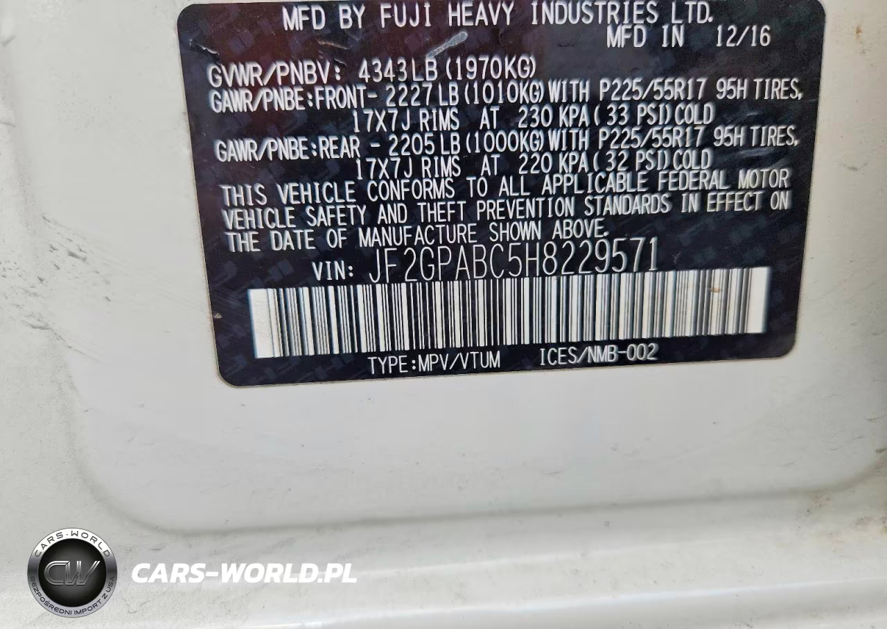 2017 Subaru Crosstrek Premium VIN:JF2GPABC5H8229571 - 13