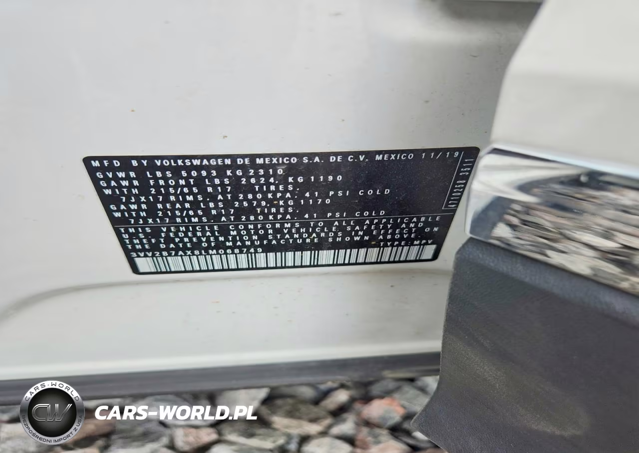 2020 Volkswagen Tiguan Se VIN:3VV2B7AX8LM068749 - 13