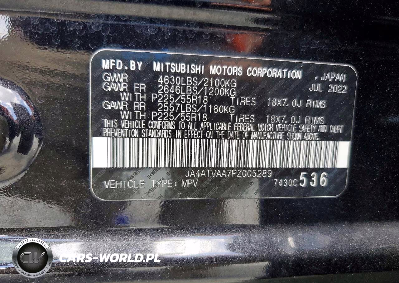 2023 Mitsubishi Eclipse Cross Le VIN:JA4ATVAA7PZ005289 - 14