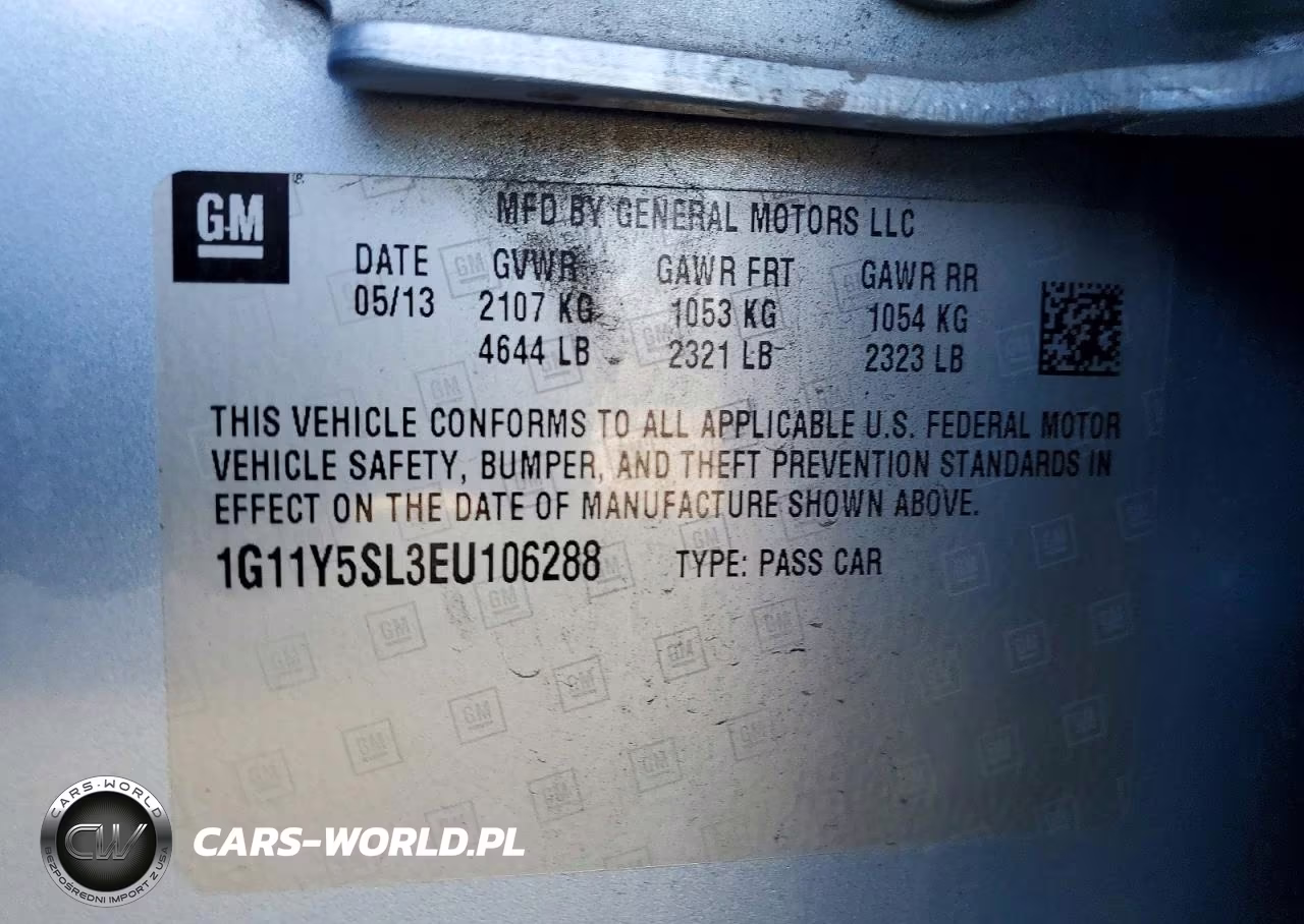 2014 Chevrolet Impala Ls VIN:1G11Y5SL3EU106288 - 13