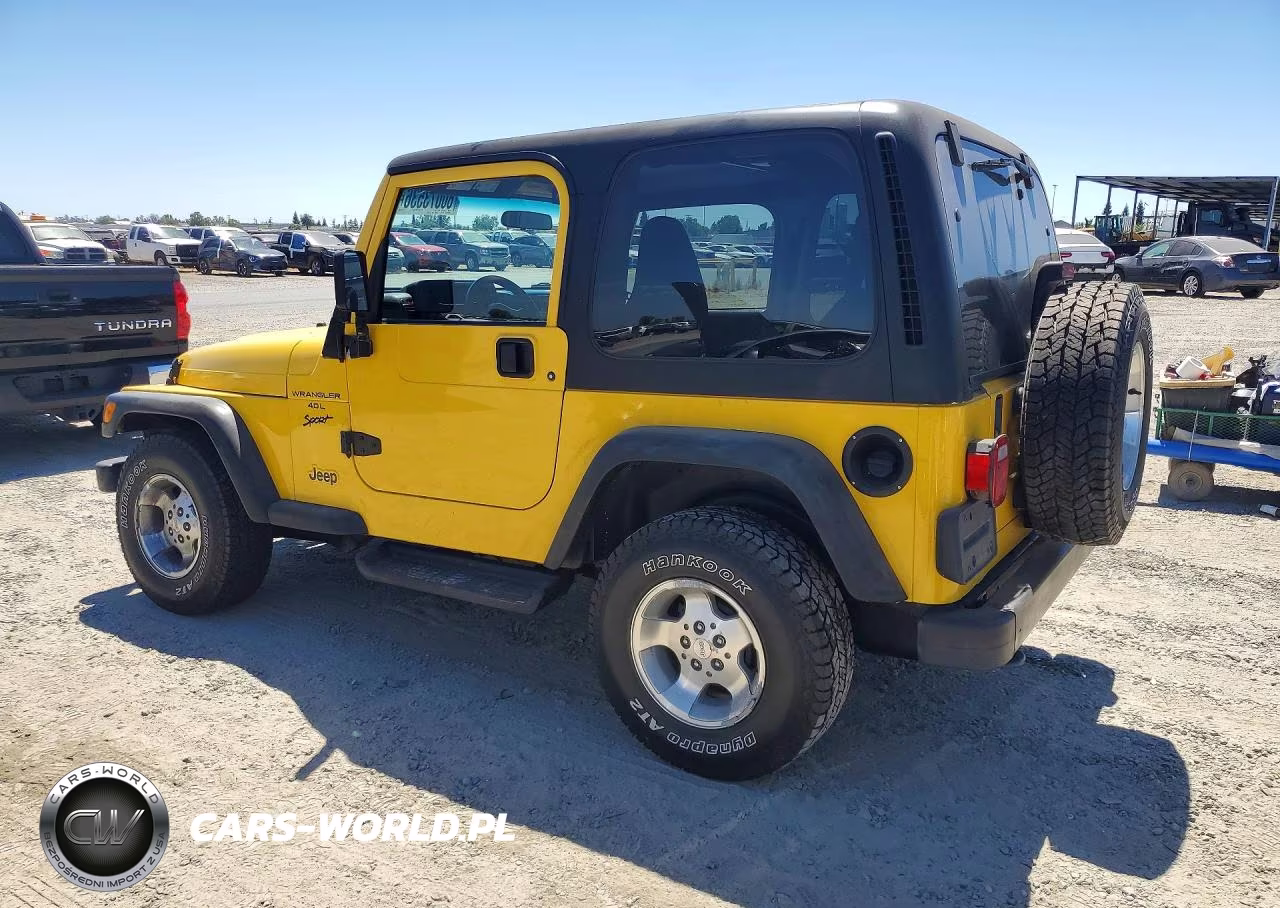 2001 Jeep Wrangler - Tj Sport VIN:1J4FA49S51P315902 - 2