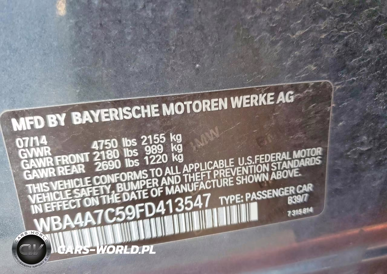 2015 BMW 428 Xi Gran Coupe VIN:WBA4A7C59FD413547 - 12