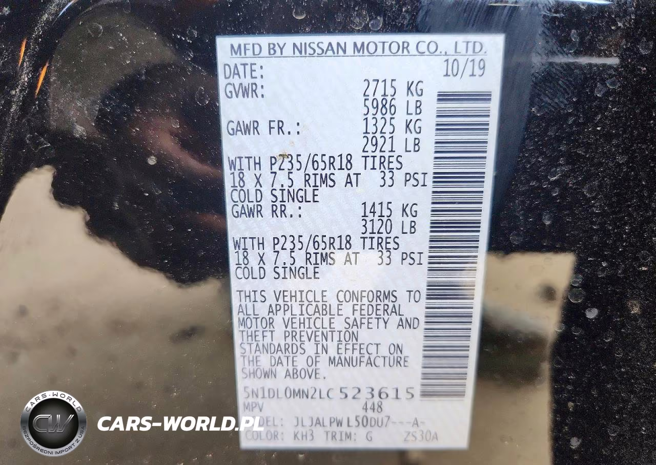 2020 Infiniti Qx60 Pure VIN:5N1DL0MN2LC523615 - 14