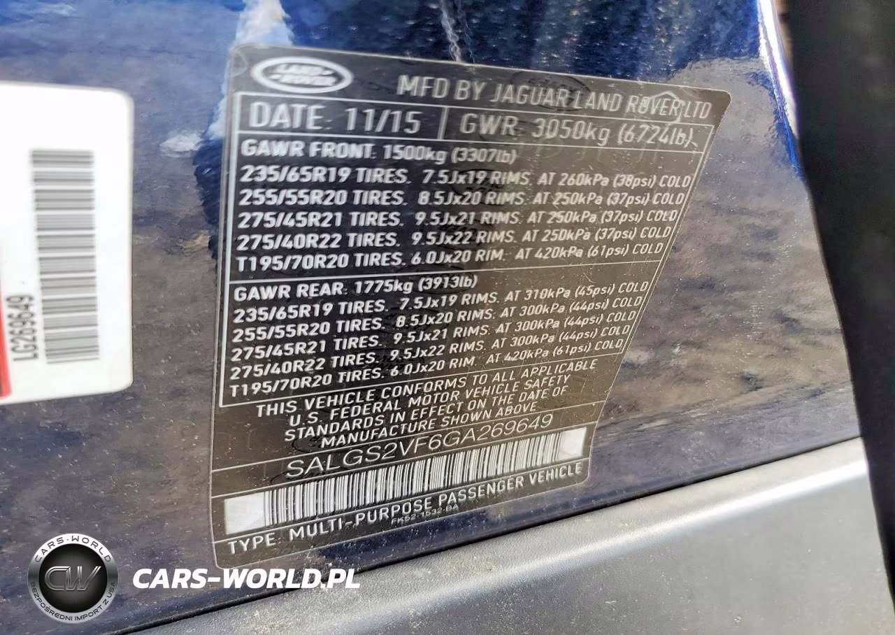 2016 Land Rover Range Rover Hse VIN:SALGS2VF6GA269649 - 13