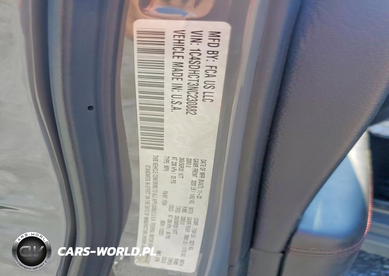 2022 Dodge Durango R-T VIN:1C4SDHCT3NC230882 - 13