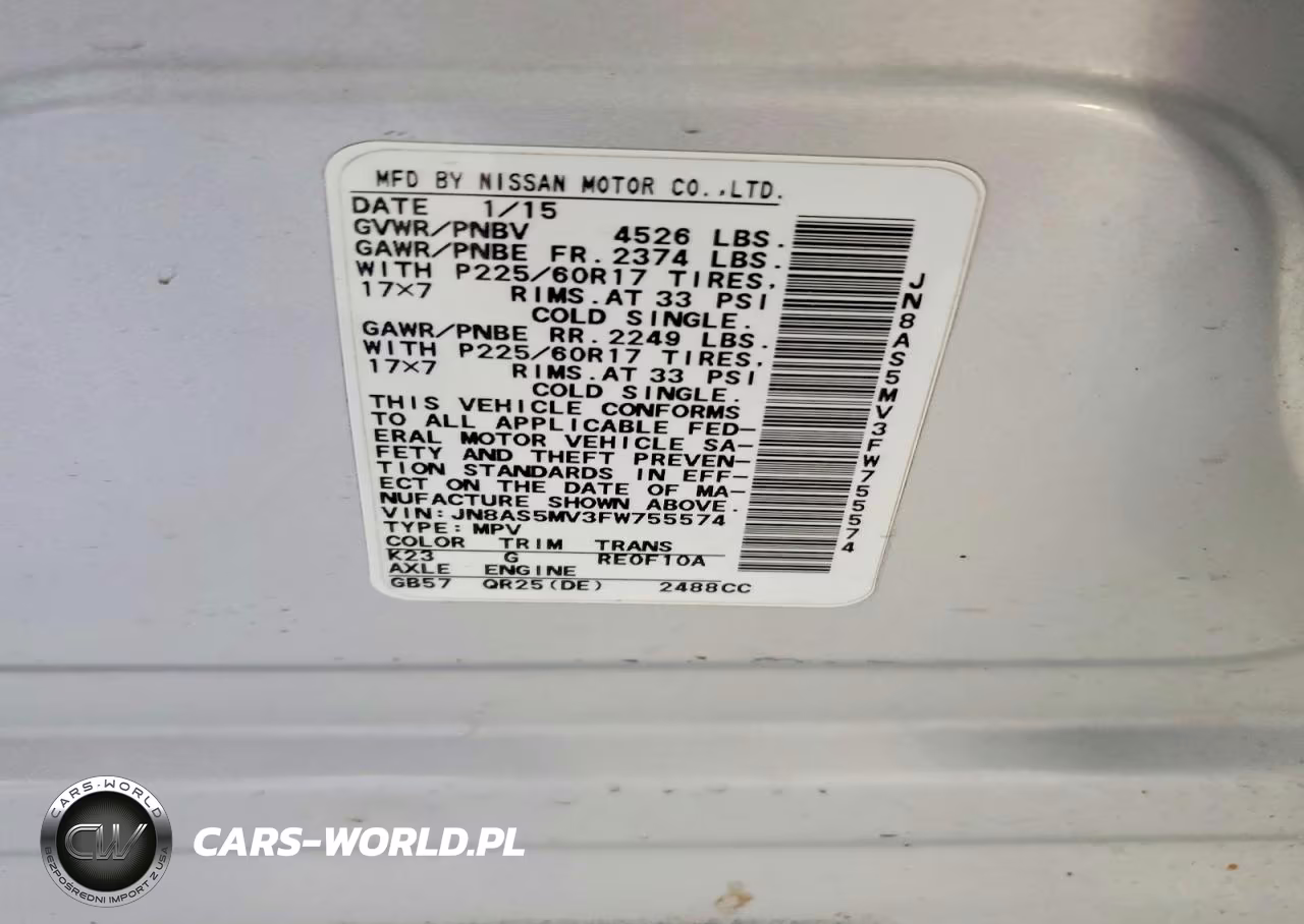 2015 Nissan Rogue Select S VIN:JN8AS5MV3FW755574 - 13