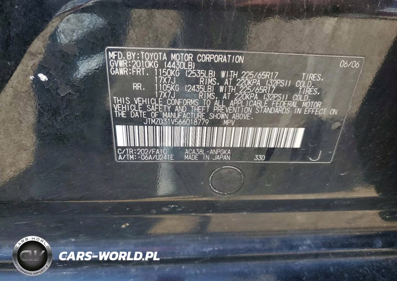 2006 Toyota Rav4 Limited VIN:JTMZD31V566018779 - 12