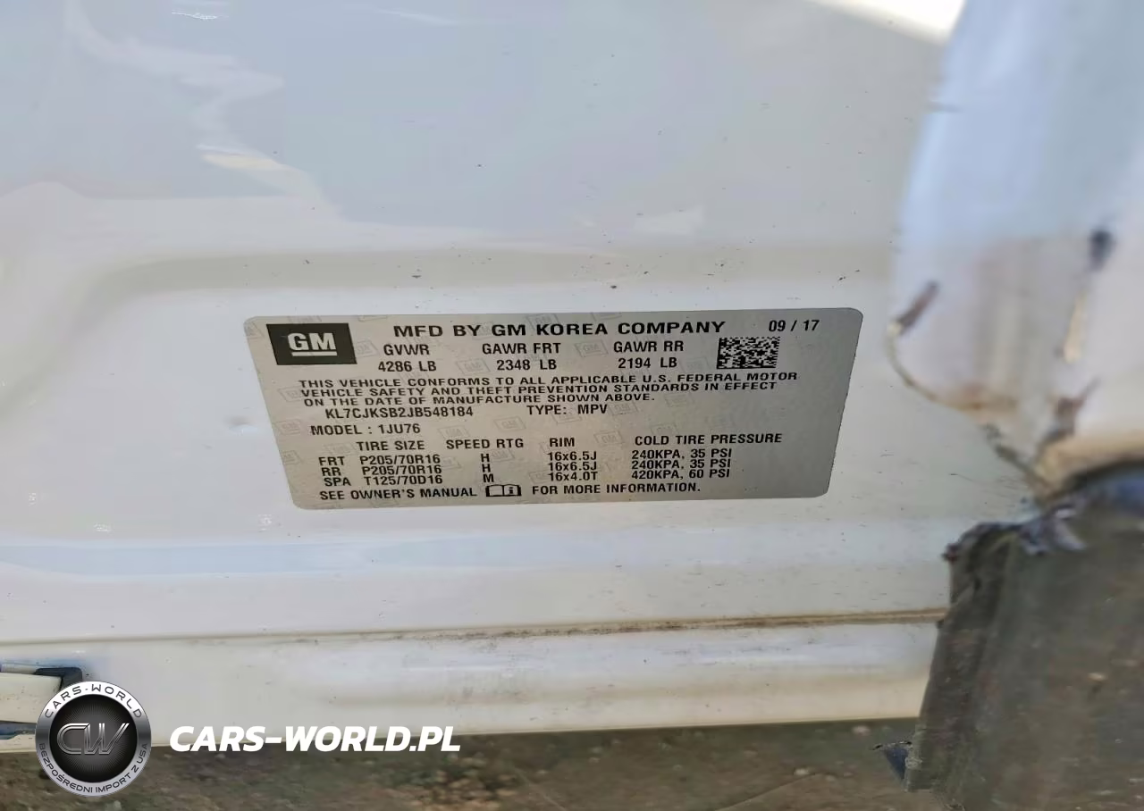 2018 Chevrolet Trax Ls VIN:KL7CJKSB2JB548184 - 12