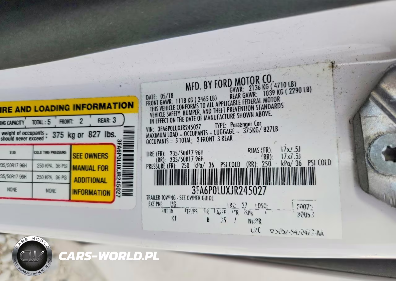 2018 Ford Fusion VIN:3FA6P0LUXJR245027 - 12