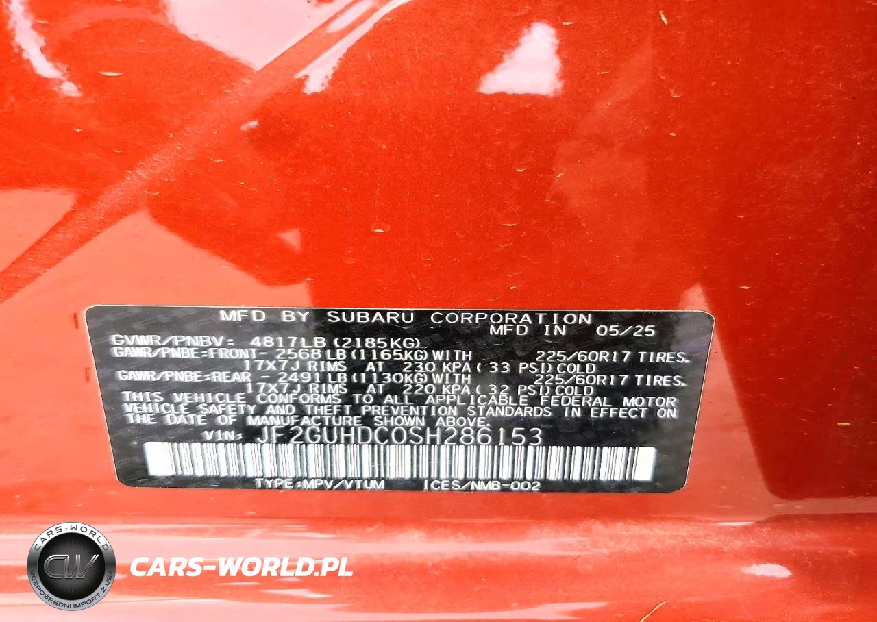 2025 Subaru Crosstrek Premium VIN:JF2GUHDC0SH286153 - 13