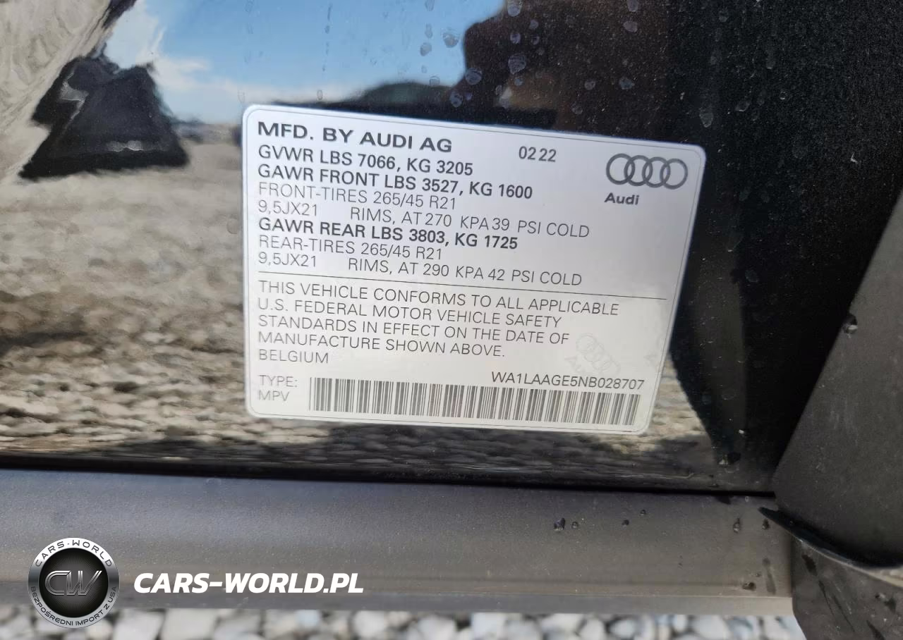 2022 Audi E-Tron Premium Plus VIN:WA1LAAGE5NB028707 - 12