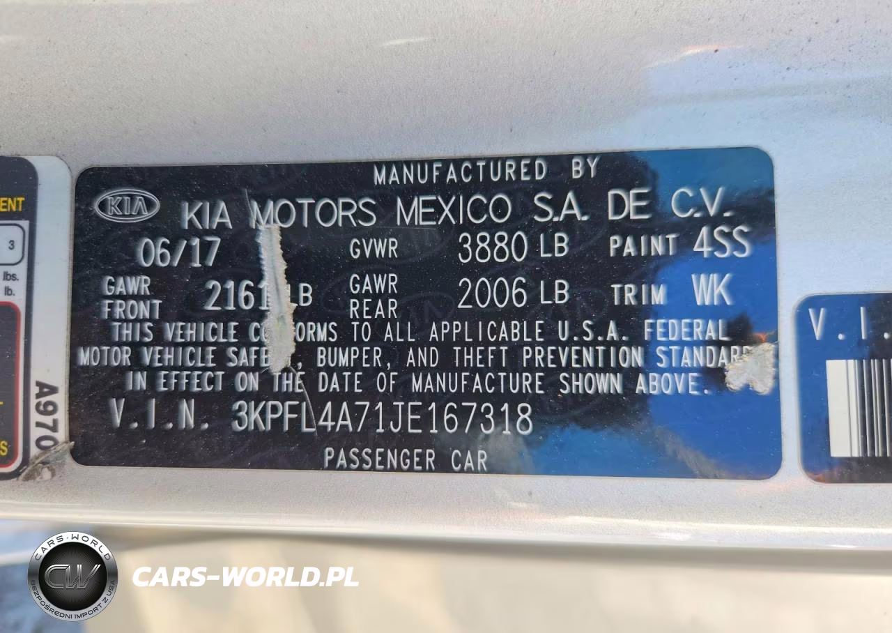 2018 Kia Forte Lx VIN:3KPFL4A71JE167318 - 13
