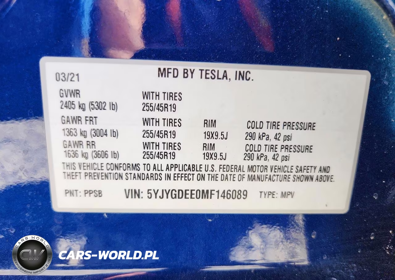 2021 Tesla Model Y VIN:5YJYGDEE0MF146089 - 14