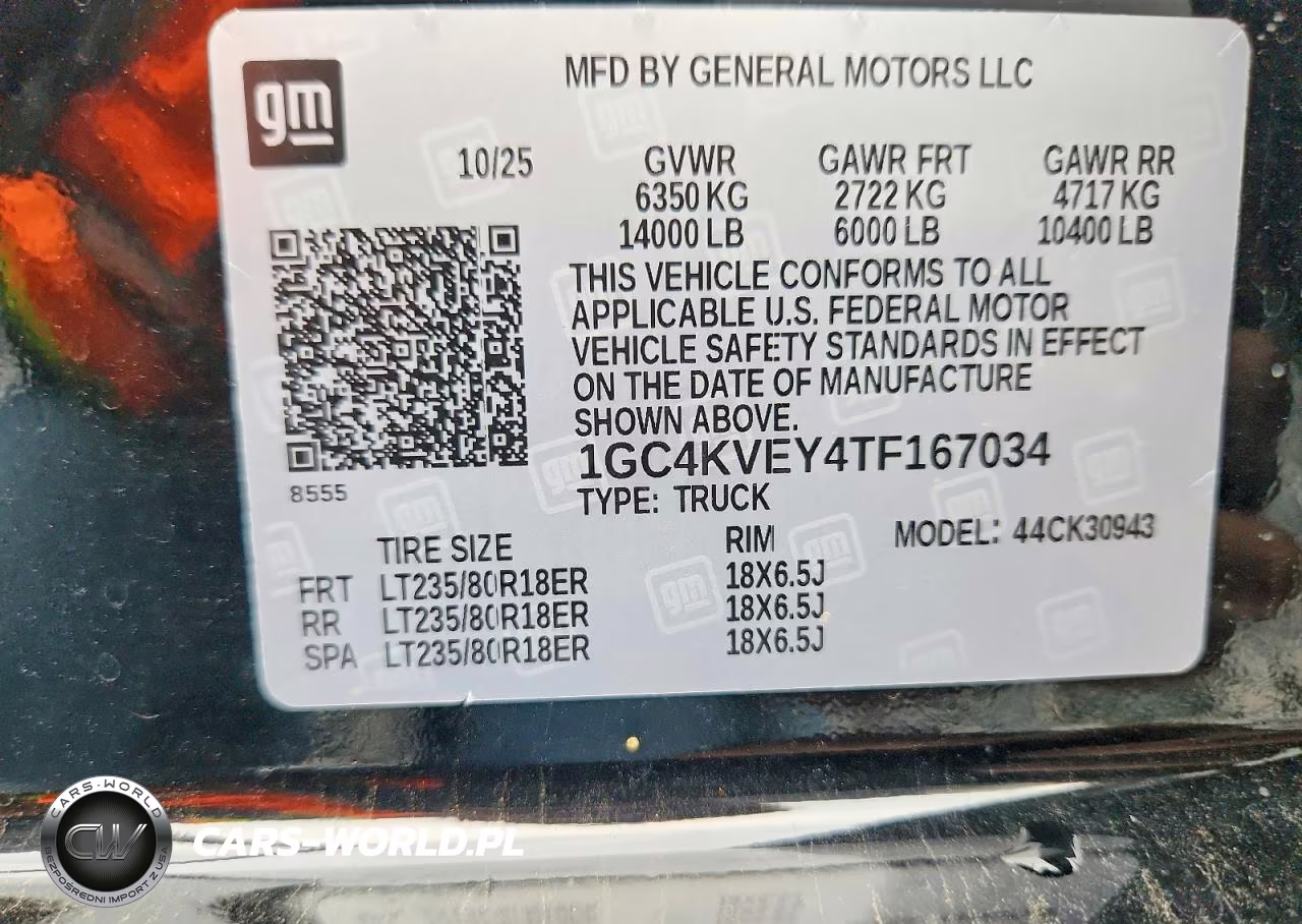 2026 Chevrolet Silverado K3500 High Country VIN:1GC4KVEY4TF167034 - 13