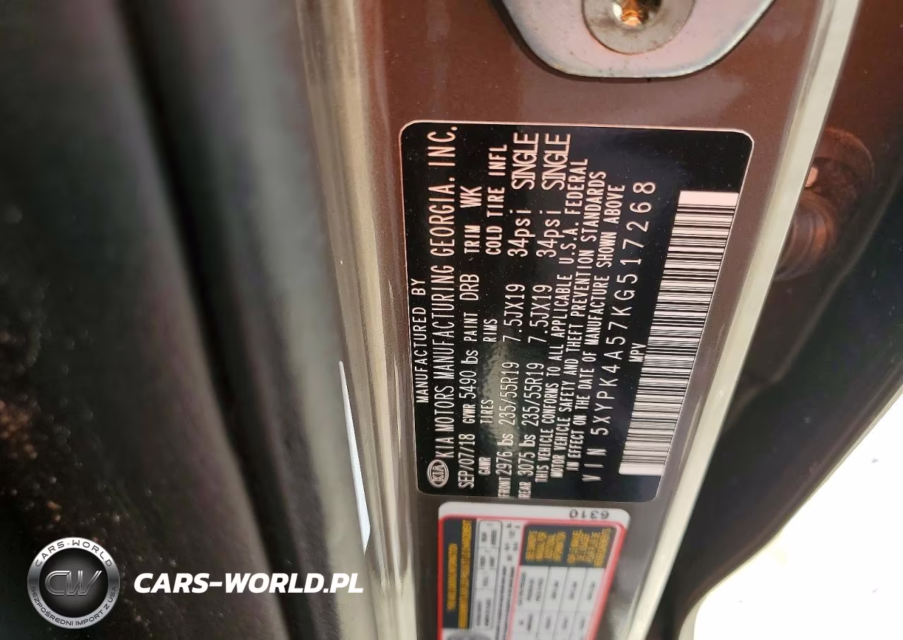 2019 Kia Sorento Sx Limited V6 VIN:5XYPK4A57KG517268 - 14