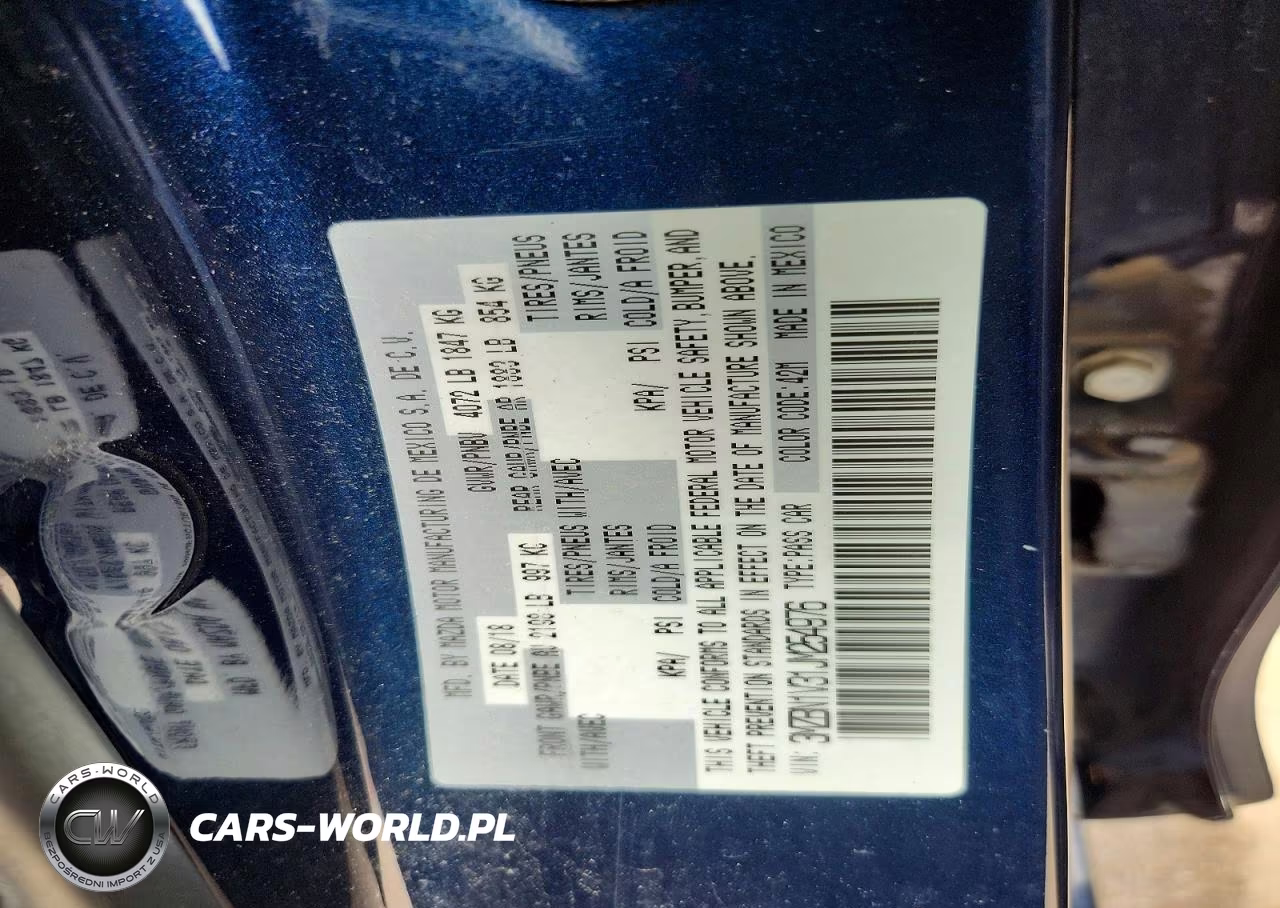 2018 Mazda 3 Touring VIN:3MZBN1V31JM254976 - 13