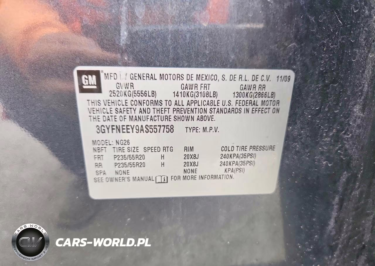 2010 Cadillac Srx Performance Collection VIN:3GYFNEEY9AS557758 - 12