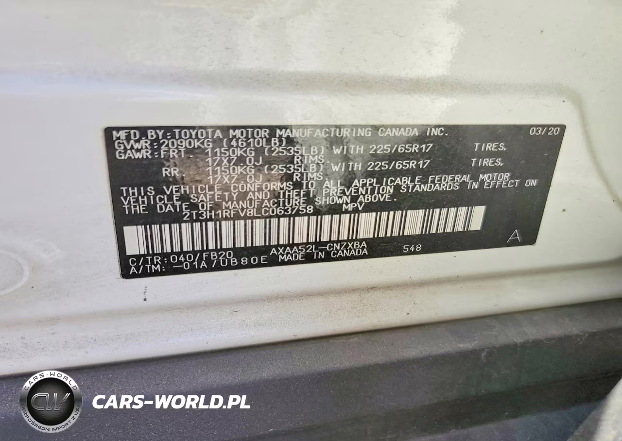2020 Toyota Rav4 Le VIN:2T3H1RFV8LC063758 - 13