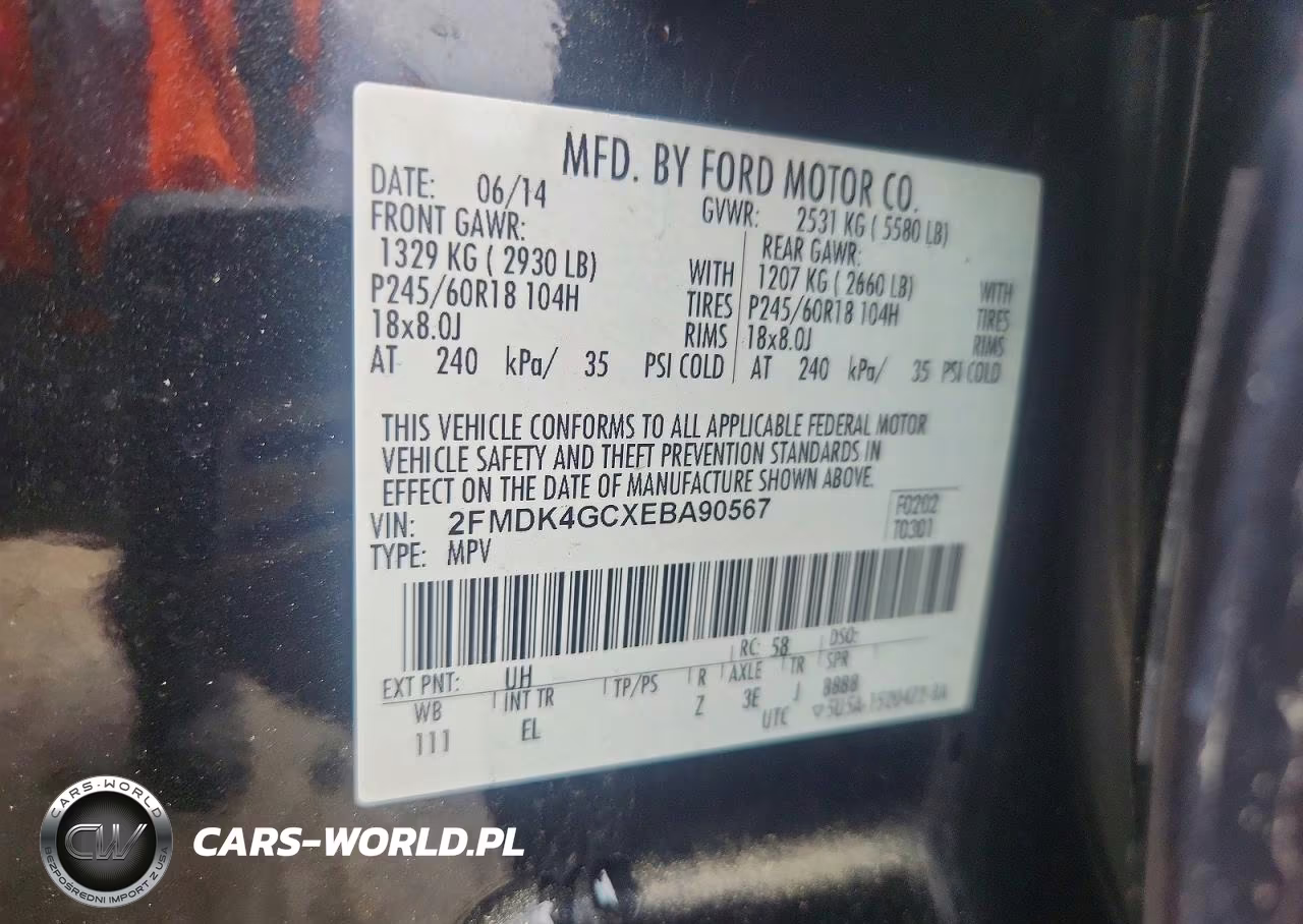 2014 Ford Edge Se VIN:2FMDK4GCXEBA90567 - 13