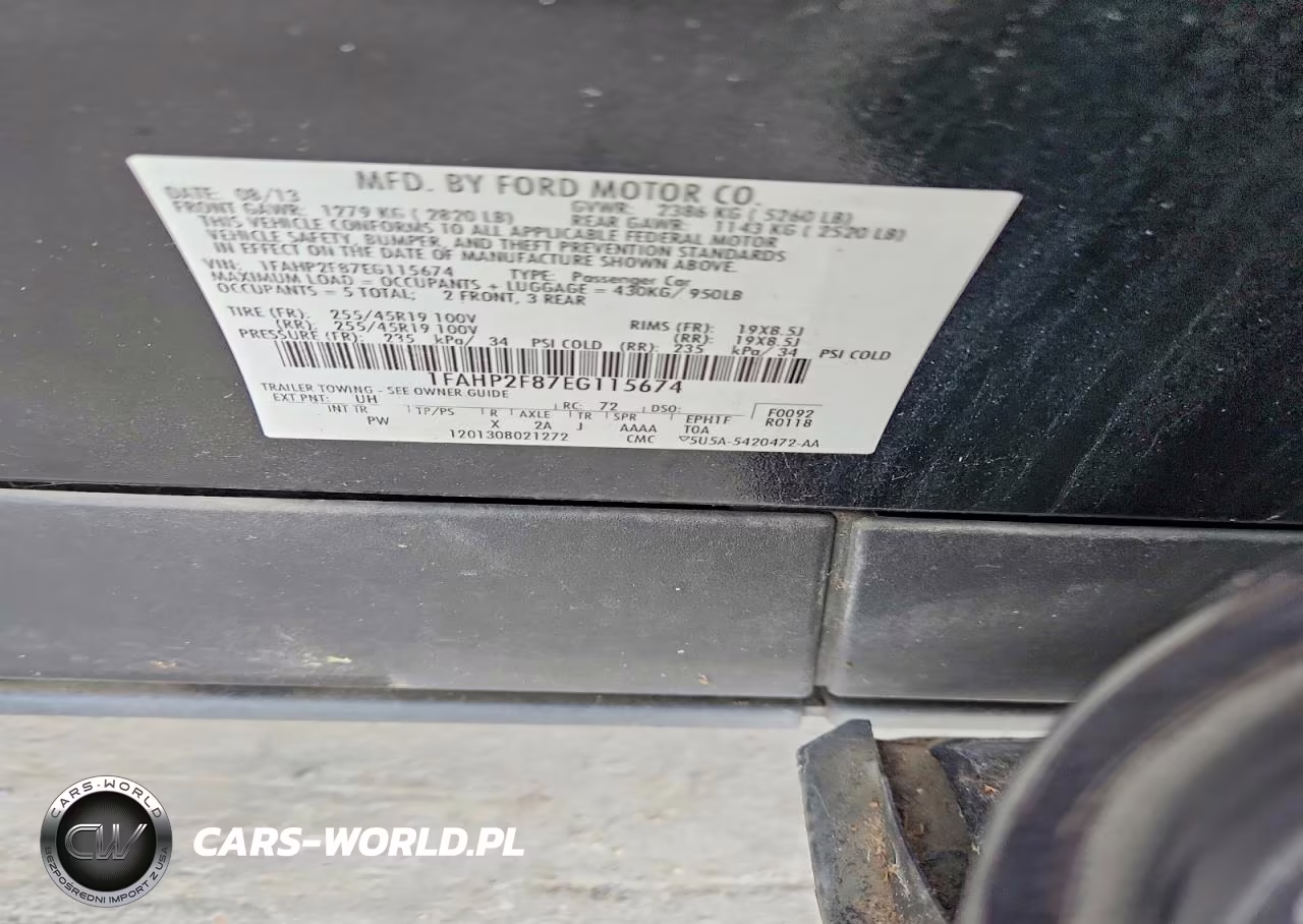 2014 Ford Taurus Limited VIN:1FAHP2F87EG115674 - 12