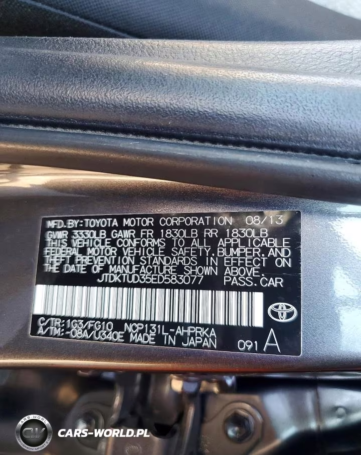 2014 Toyota Yaris 5-Door Le VIN:JTDKTUD35ED583077 - 13