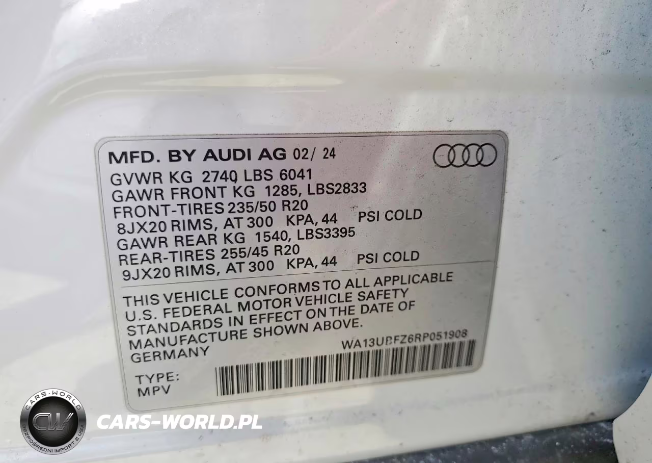 2024 Audi Q4 E-Tron Sportback Premium Plus VIN:WA13UBFZ6RP051908 - 12