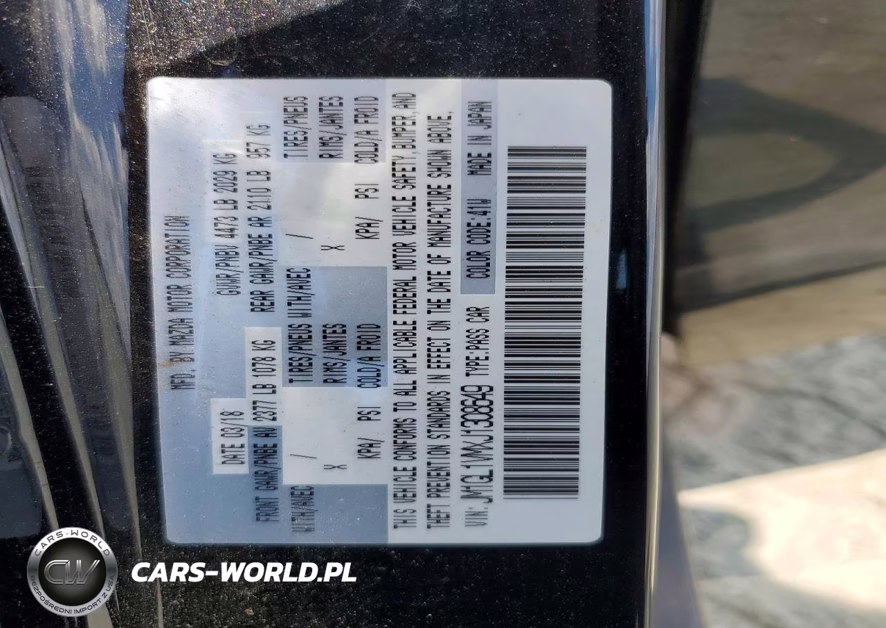 2018 Mazda 6 Touring VIN:JM1GL1VMXJ1308649 - 12