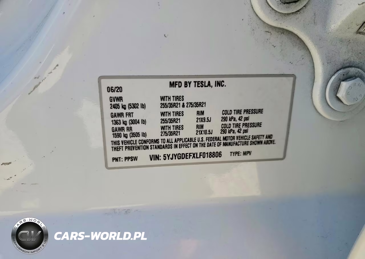 2020 Tesla Model Y VIN:5YJYGDEFXLF018806 - 14