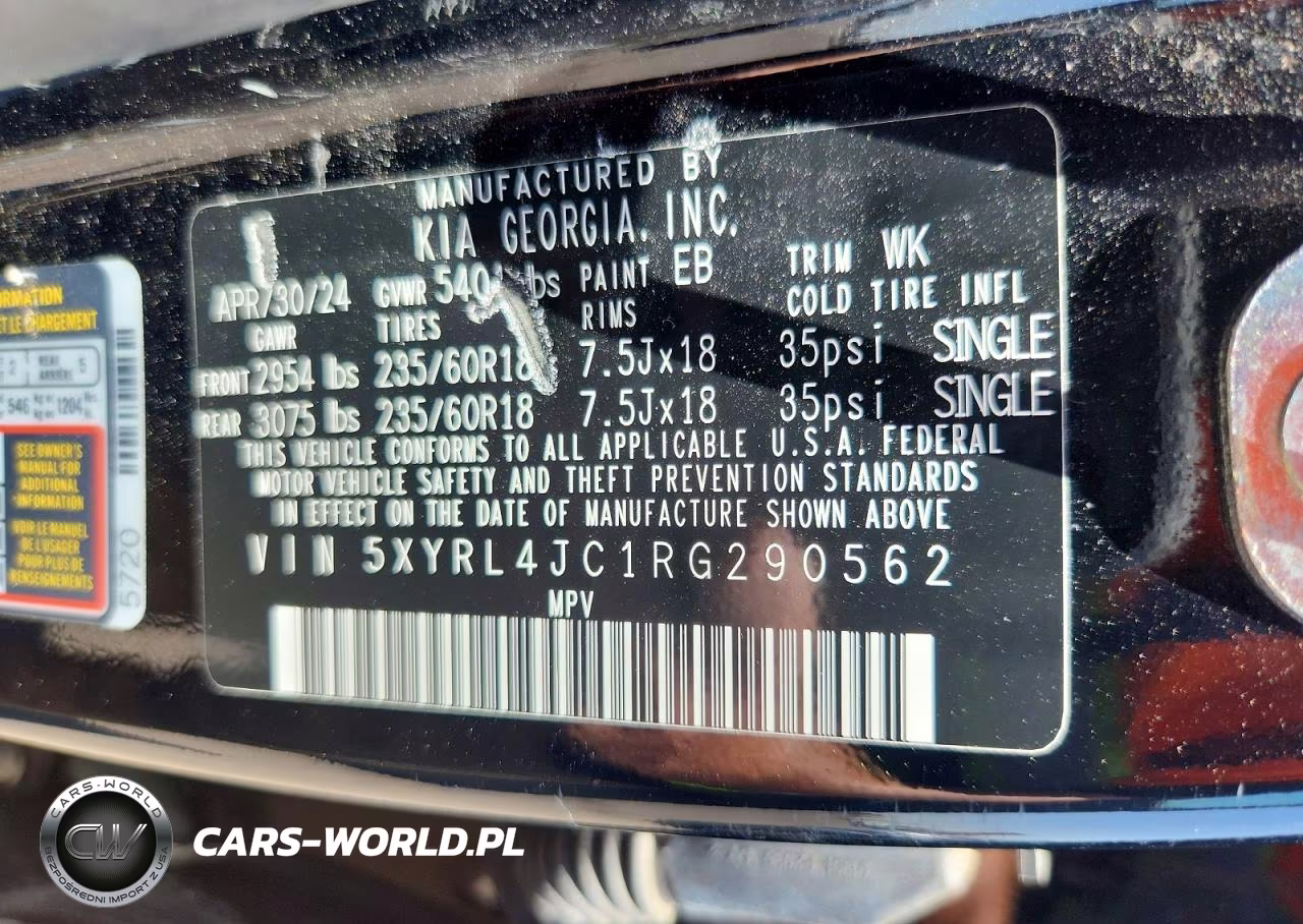 2024 Kia Sorento S VIN:5XYRL4JC1RG290562 - 13