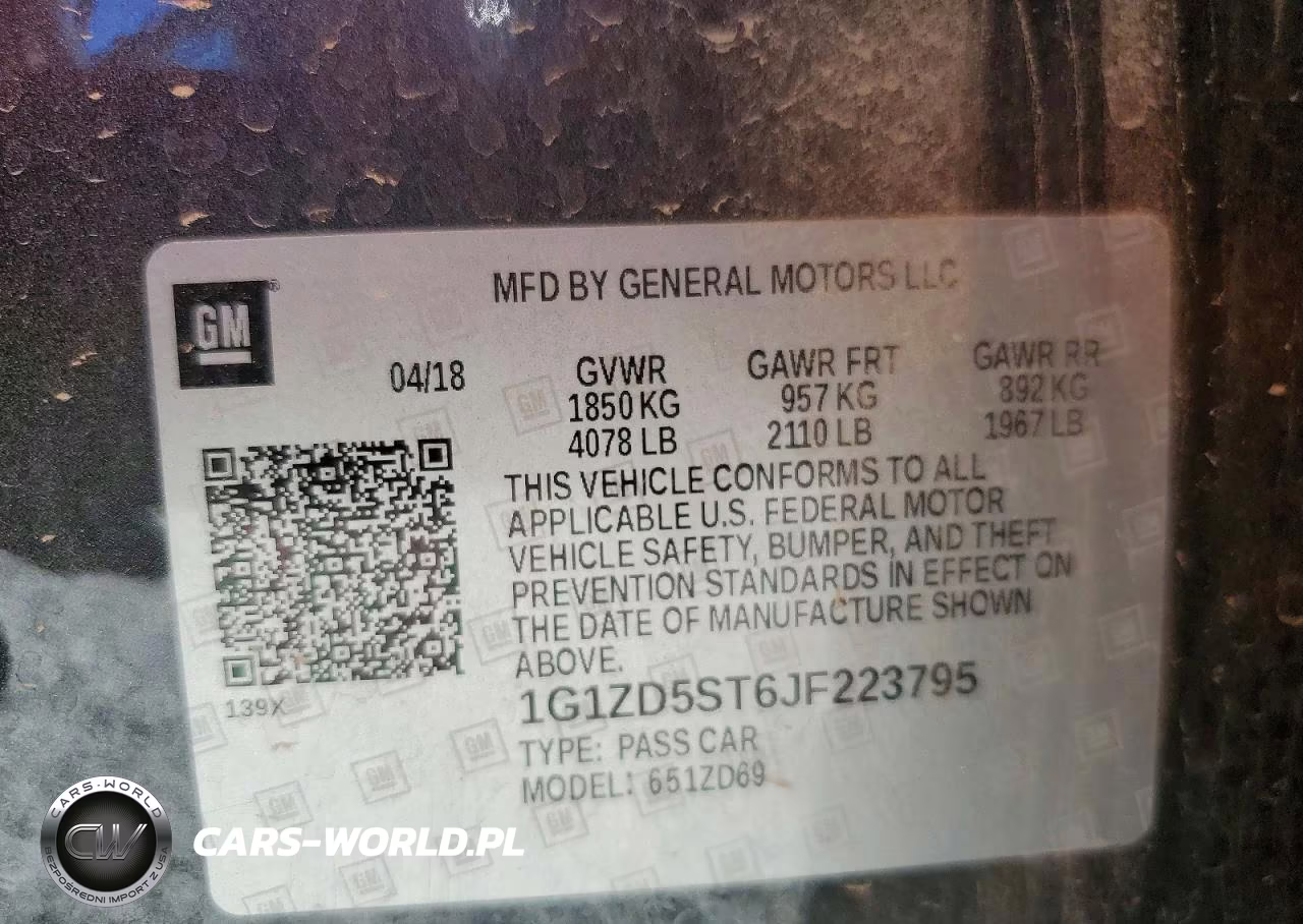 2018 Chevrolet Malibu Lt VIN:1G1ZD5ST6JF223795 - 12