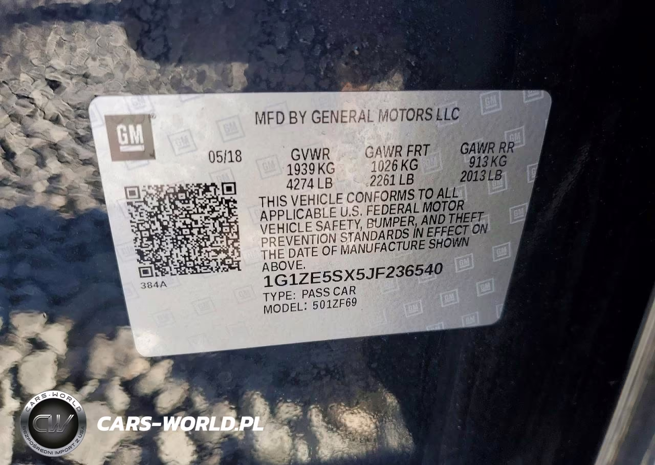2018 Chevrolet Malibu Premier VIN:1G1ZE5SX5JF236540 - 12