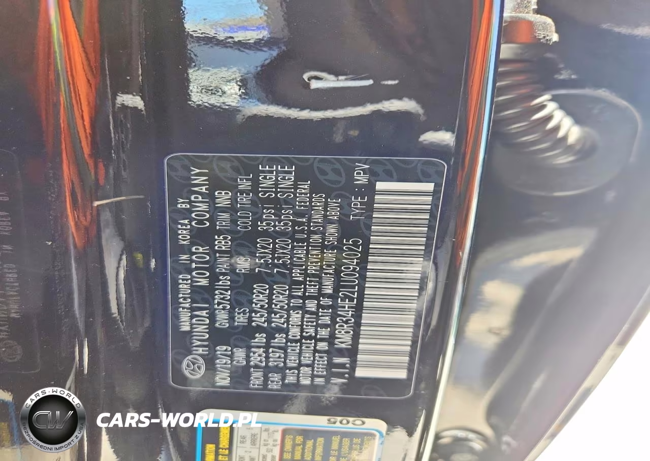 2020 Hyundai Palisade Sel VIN:KM8R34HE2LU094025 - 12