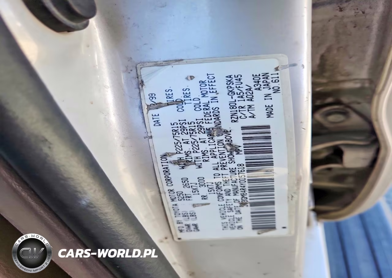 2000 Toyota 4Runner Base VIN:JT3GM84R4Y0057618 - 12