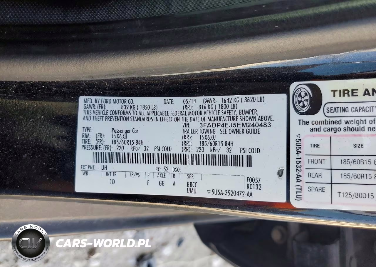 2014 Ford Fiesta Se VIN:3FADP4EJ5EM240483 - 13