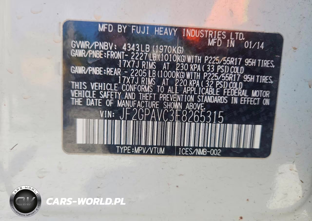 2014 Subaru Xv Crosstrek 2.0 Premium VIN:JF2GPAVC3E8265315 - 13