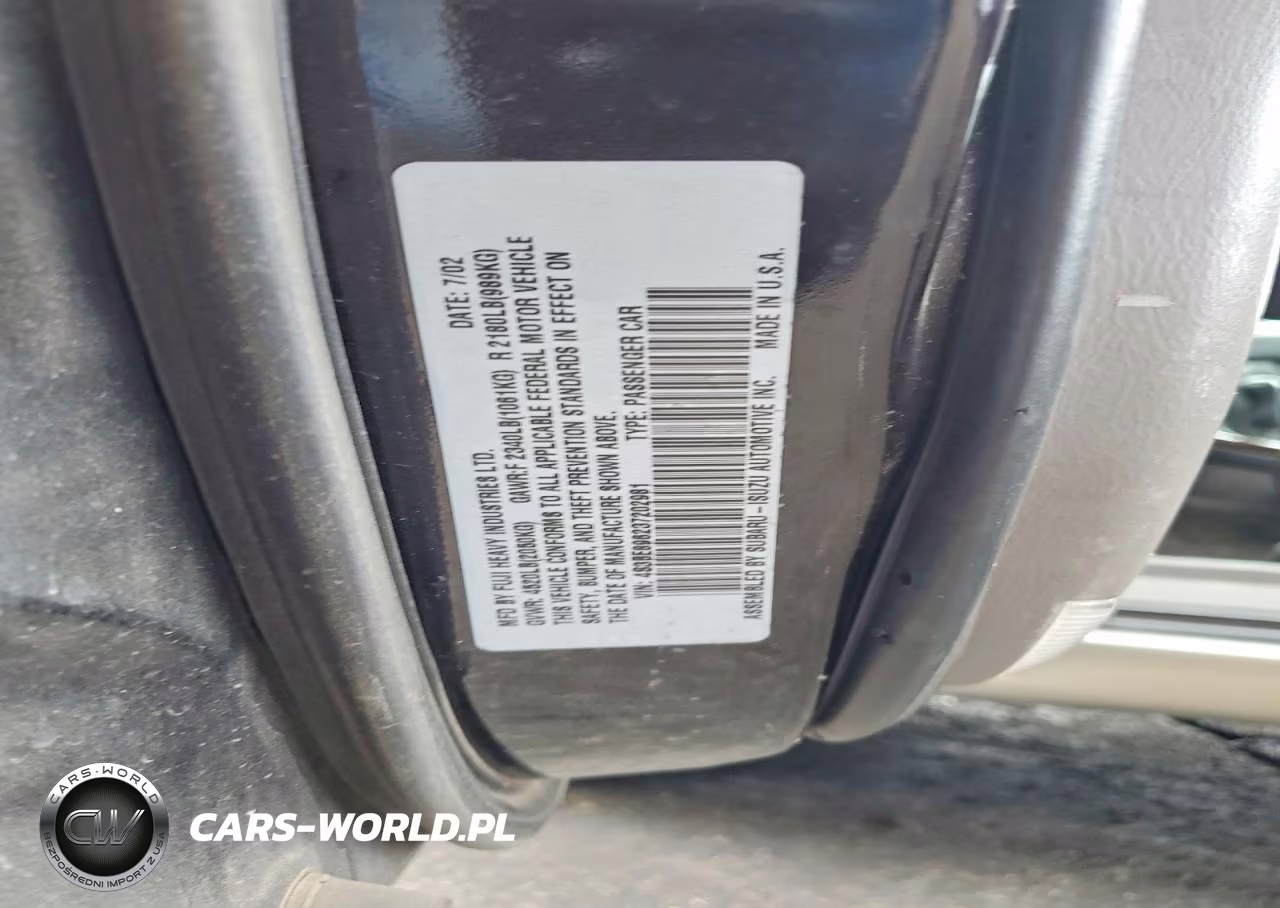 2003 Subaru Legacy Outback 3.0 H6 VIN:4S3BE896237202981 - 12