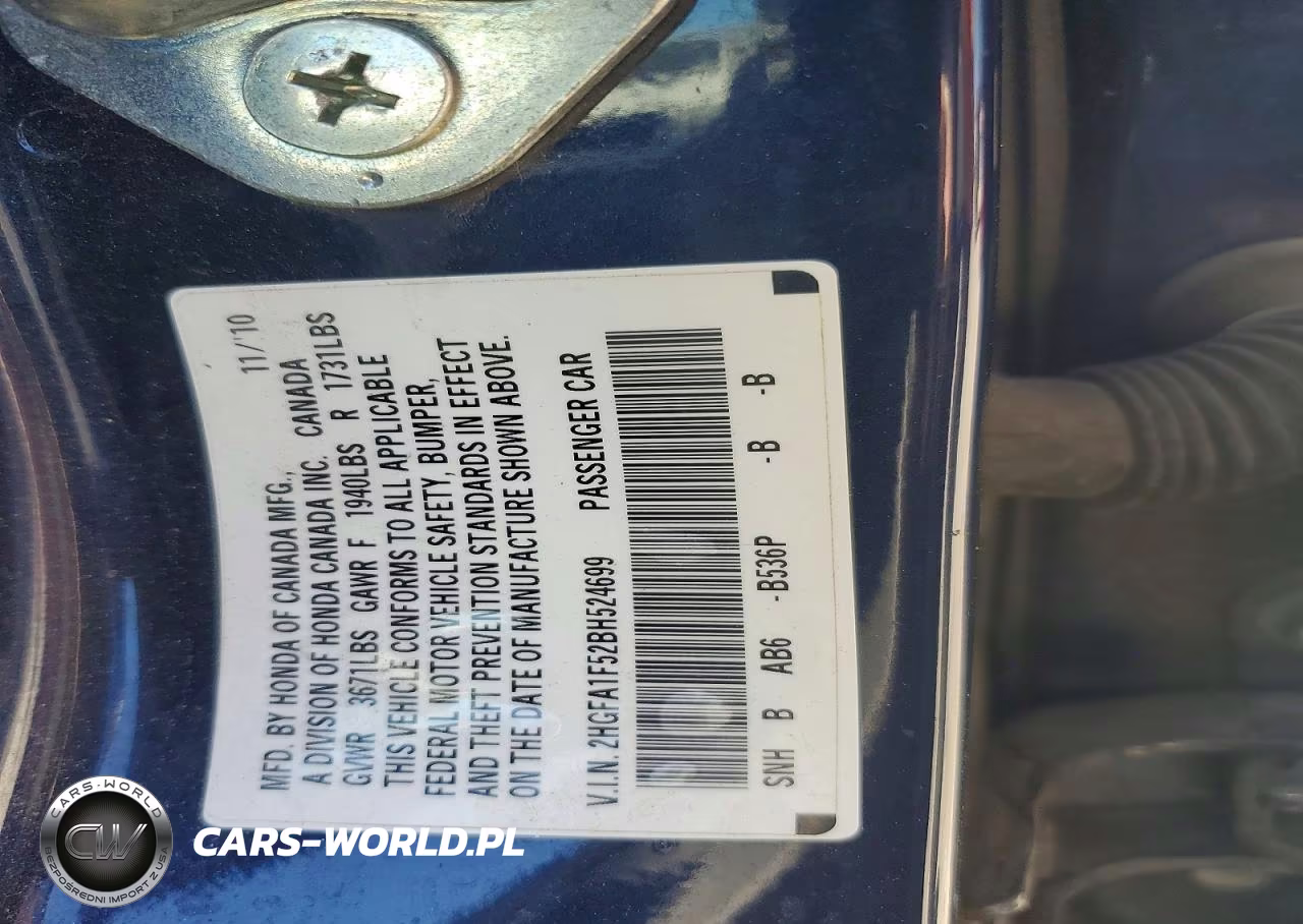 2011 Honda Civic Lx VIN:2HGFA1F52BH524699 - 13