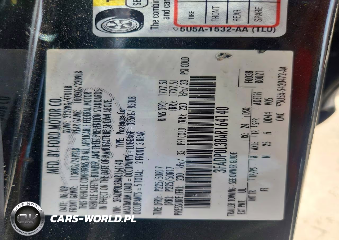 2010 Ford Fusion Hybrid VIN:3FADP0L38AR164140 - 12
