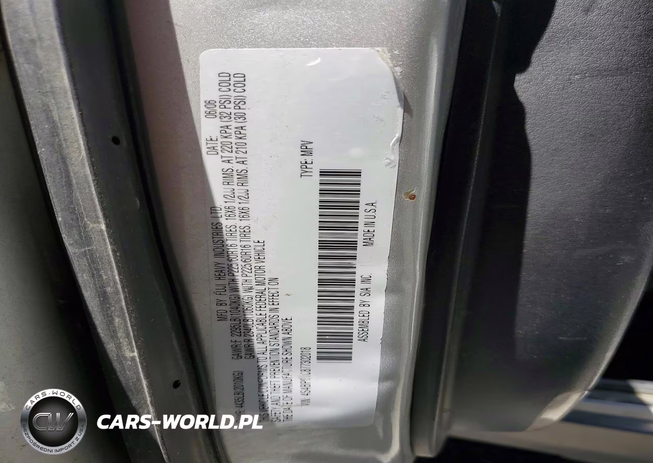 2007 Subaru Outback Outback 2.5I VIN:4S4BP61C877302018 - 13