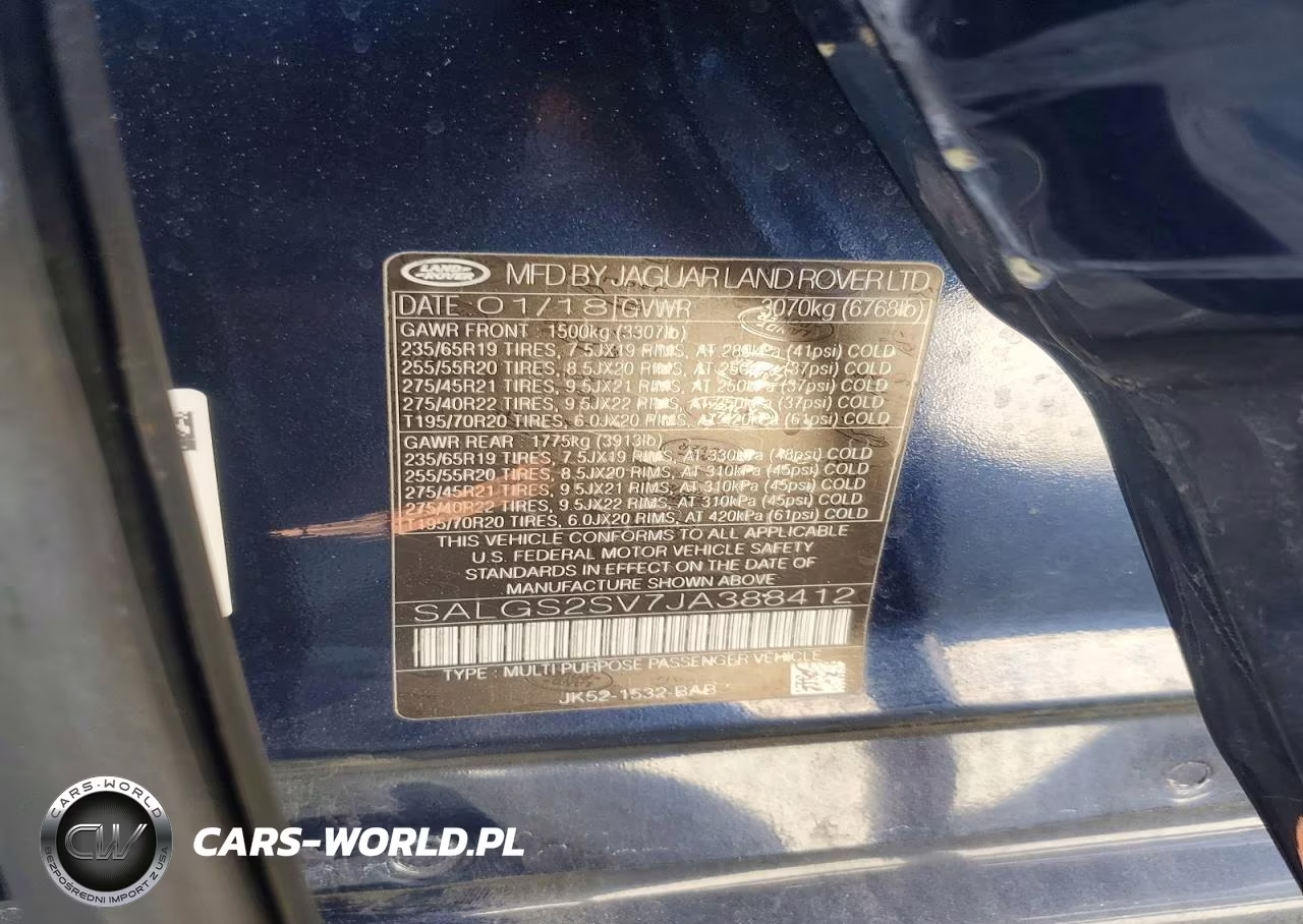 2018 Land Rover Range Rover Hse VIN:SALGS2SV7JA388412 - 12