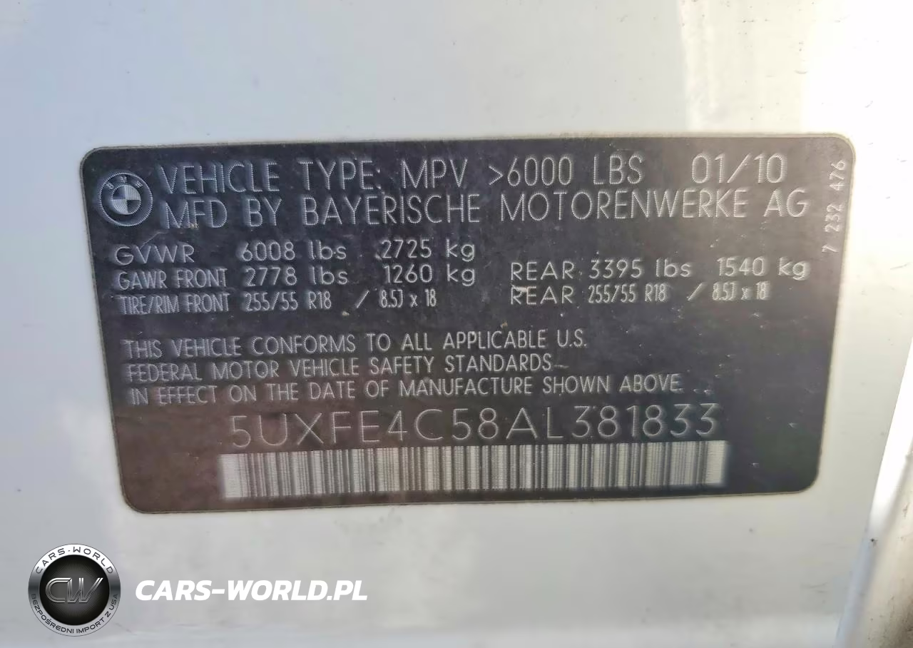 2010 BMW X5 xDrive30I VIN:5UXFE4C58AL381833 - 13