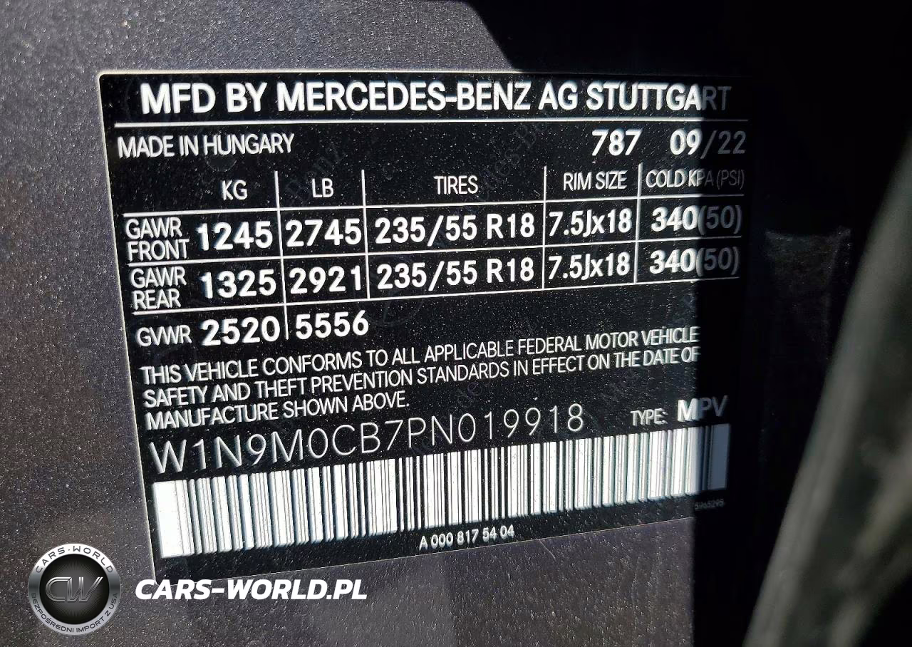 2023 Mercedes-Benz Eqb 250+ VIN:W1N9M0CB7PN019918 - 13