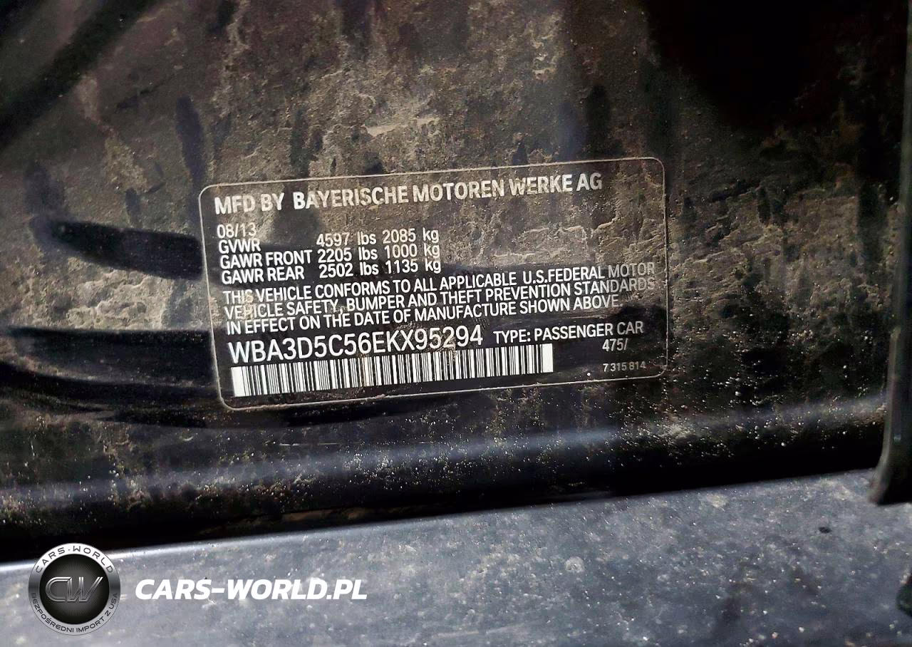 2014 BMW 328 D xDrive VIN:WBA3D5C56EKX95294 - 13