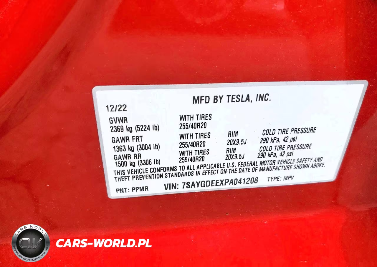 2023 Tesla Model Y VIN:7SAYGDEEXPA041208 - 13