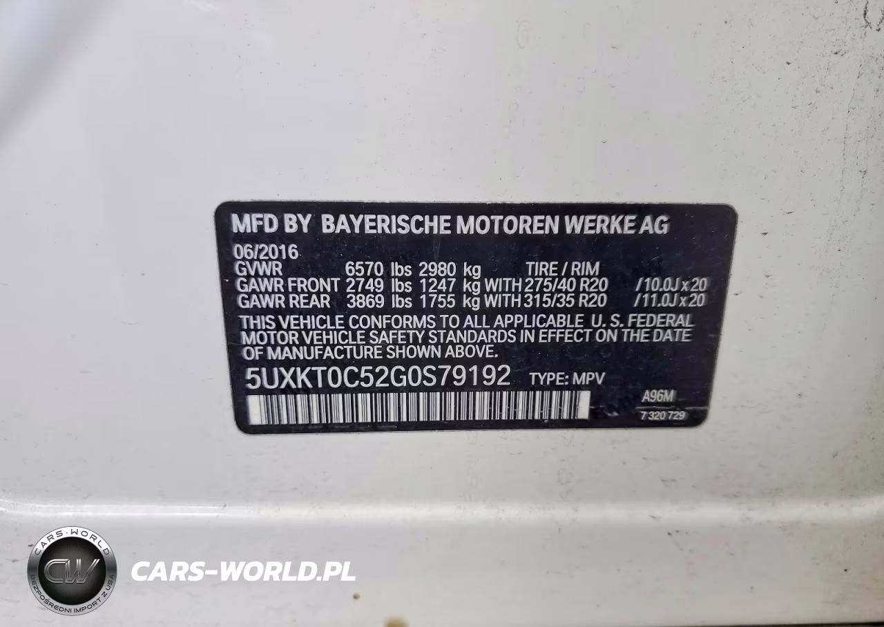 2016 BMW X5 Xdr40E VIN:5UXKT0C52G0S79192 - 13