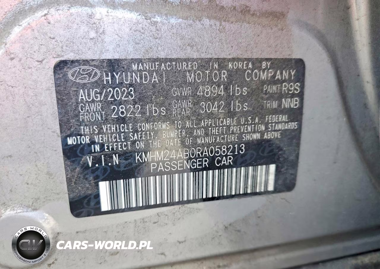2024 Hyundai Ioniq 6 Se VIN:KMHM24AB0RA058213 - 12