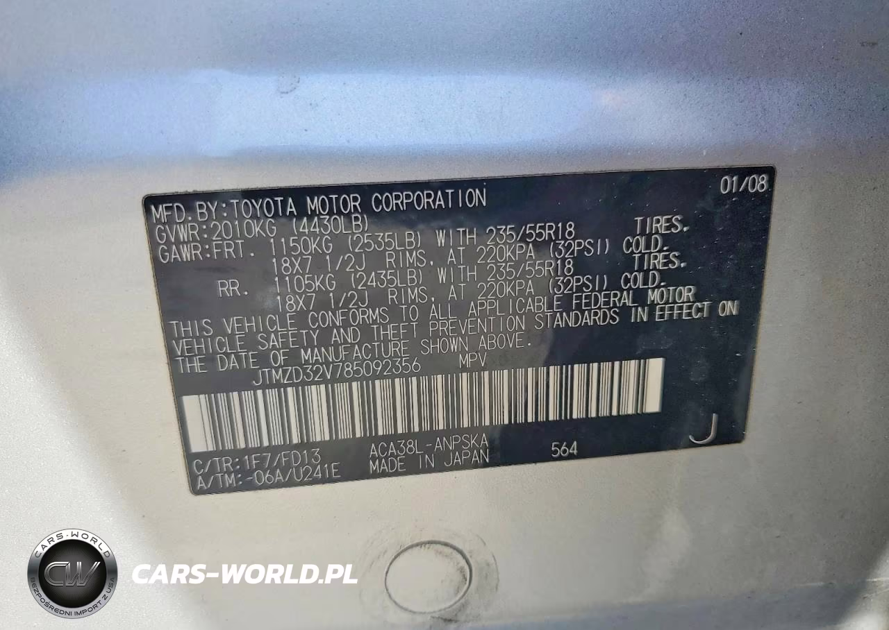 2008 Toyota Rav4 Sport VIN:JTMZD32V785092356 - 13