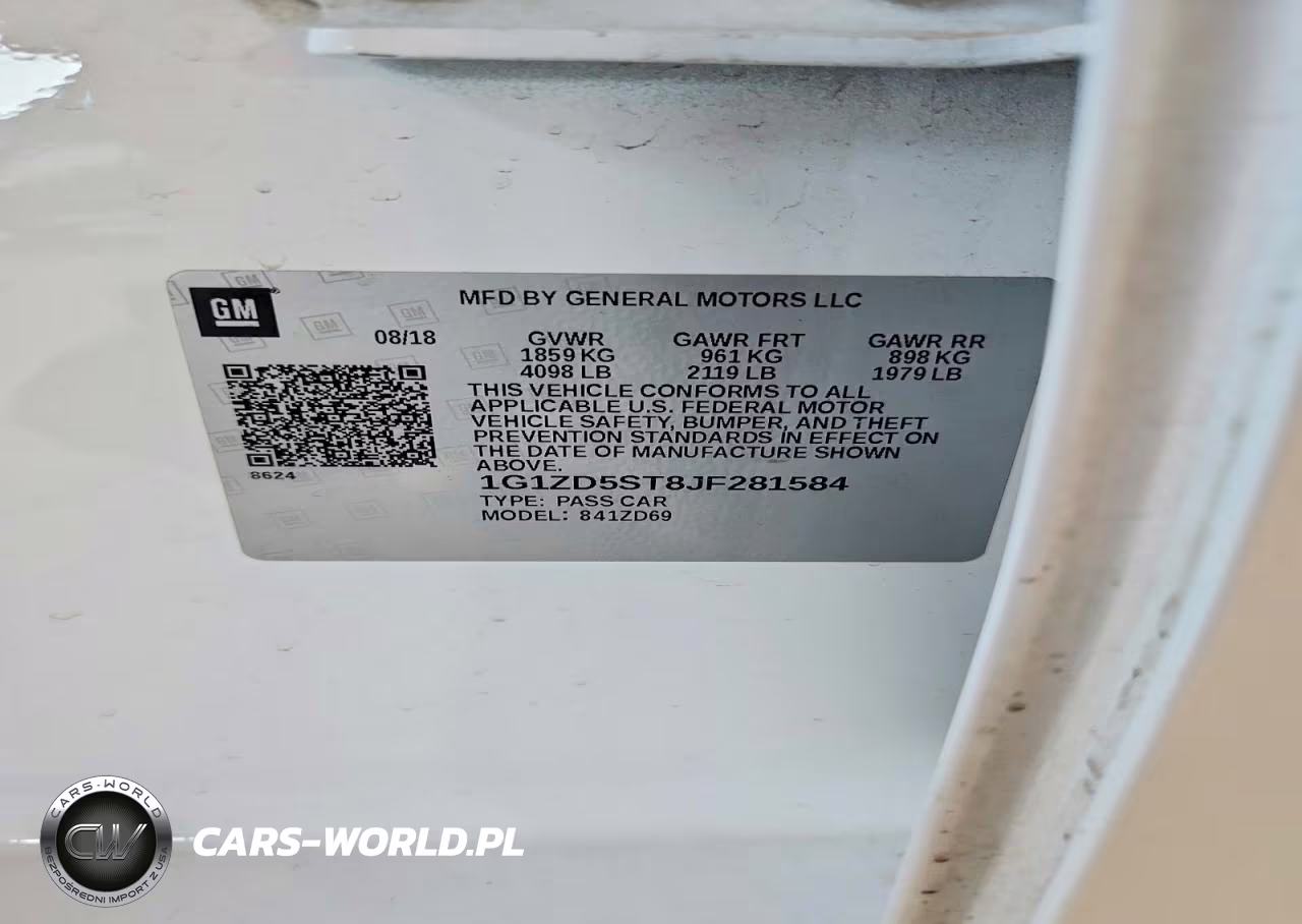 2018 Chevrolet Malibu Lt VIN:1G1ZD5ST8JF281584 - 12