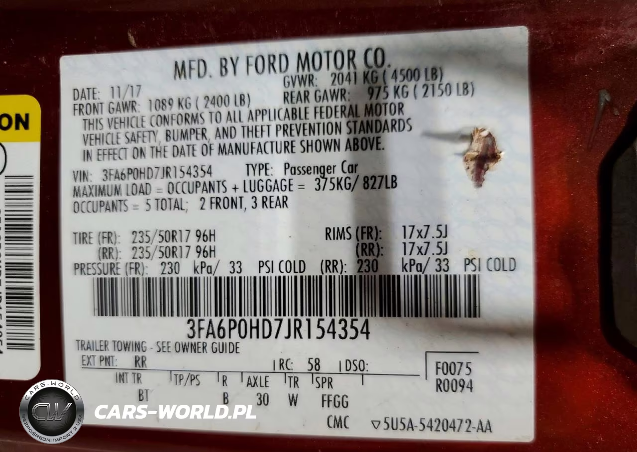 2018 Ford Fusion Se VIN:3FA6P0HD7JR154354 - 13