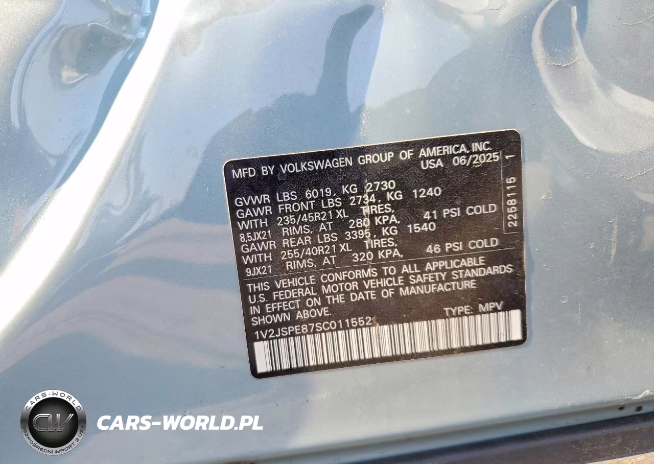 2025 Volkswagen Id.4 Pro S Plus VIN:1V2JSPE87SC011552 - 12
